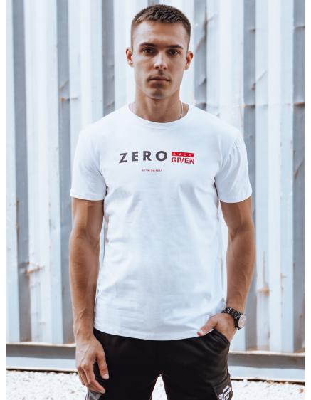 Pánské tričko s potiskem ZERO bílé