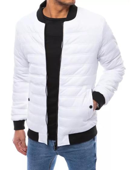 Pánská jarní bunda bomber STYLE bílá