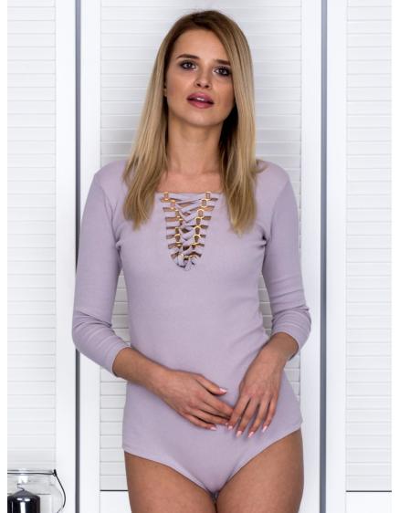 Dámske šnurovacie body LIPA light purple