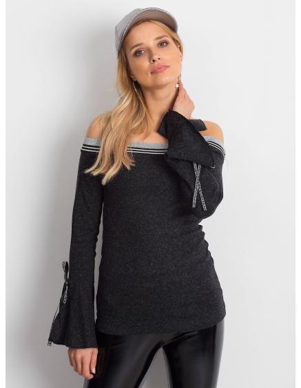 Dámska blúzka so širokými rukávmi HAND black