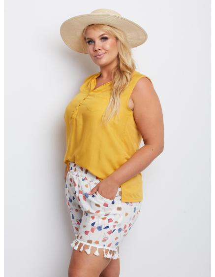 Dámske šortky PLUS SIZE Own White