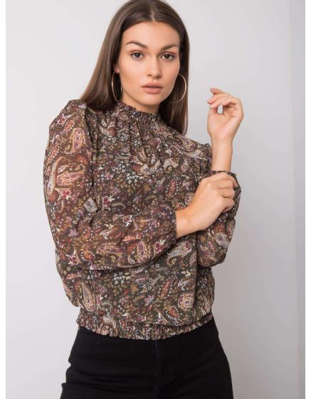 Női blúz Raya SUBLEVEL sötétzöld