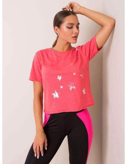 Dámske tričko Star FOR FITNESS coral