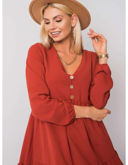 Női Brick SUBLEVEL ruha sötét narancssárga