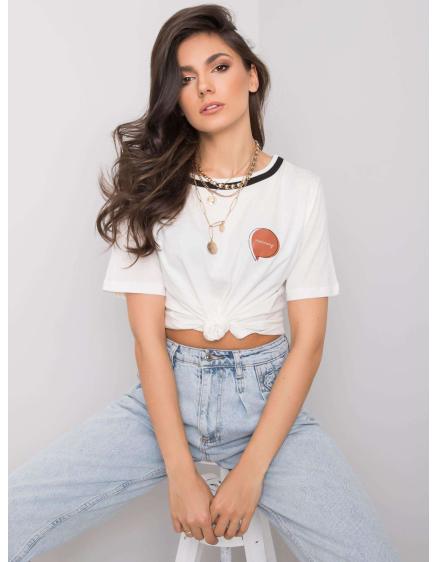 Női póló Elianna RUE PARIS ecru