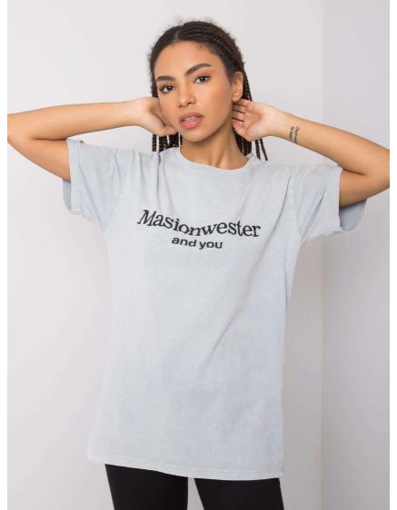 Női póló Michelle RUE PARIS szürke