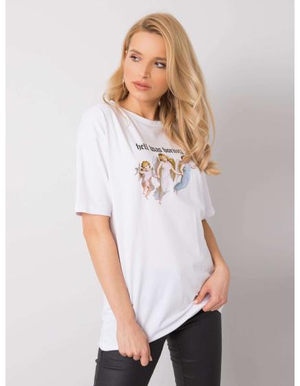 Dámske tričko s potlačou Jasmine RUE PARIS white