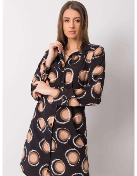 Női ruha FARRO fekete és barna