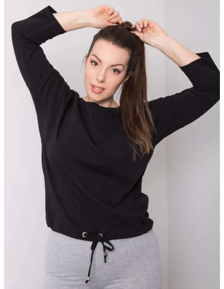 Dámska bavlnená blúzka plus size SANDY black