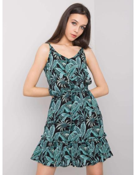 Női mintás ruha Hester SUBLEVEL fekete SUBLEVEL fekete