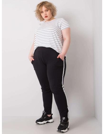Dámske plus size tepláky KAIRI black