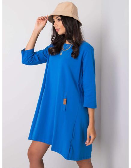 Dámske šaty s okrúhlym výstrihom DALENNE Dark Blue