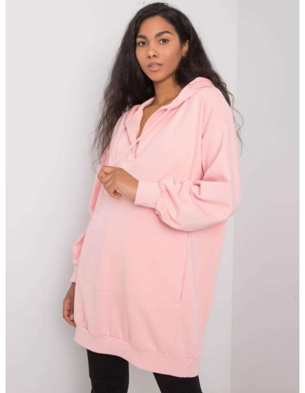Dámska mikina s kapucňou OLIVE pink