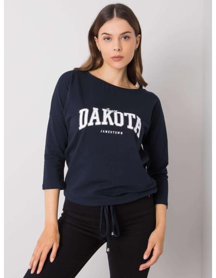 Dámska blúzka s potlačou Rosita RUE PARIS navy blue
