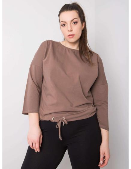Dámska blúzka plus size SANDY brown