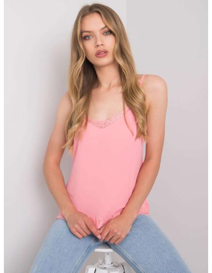 Dámsky čipkovaný top LEYLA Light Pink