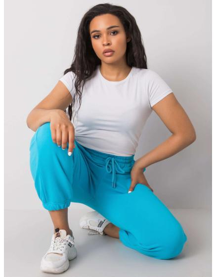 Dámske plus size základné tepláky AINHOA blue