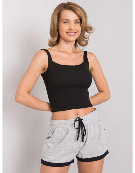 Dámske ležérne šortky KNOW grey black