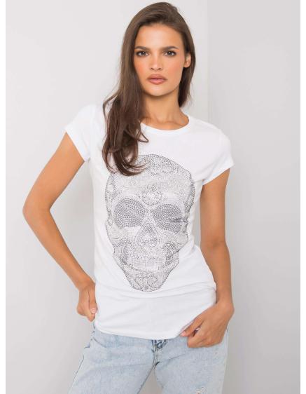 Dámske tričko SKULL white
