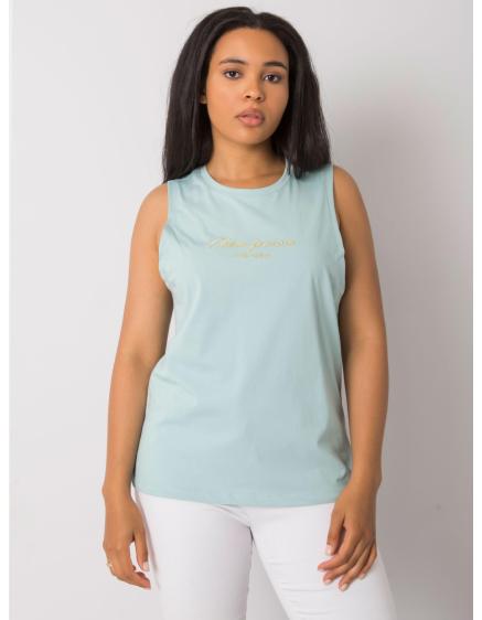 Dámsky bavlnený top plus size Deann RUE PARIS mint