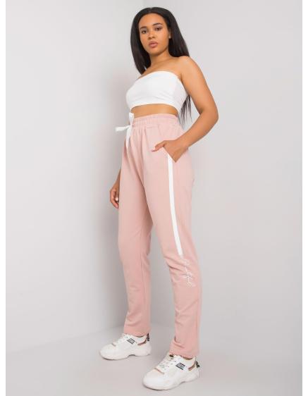 Női plus size nyomtatott melegítőnadrág ABELIA pink