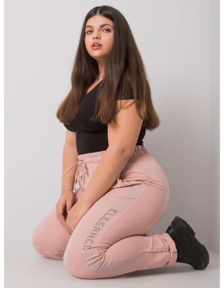 Női plus size melegítőnadrág AELIS pink