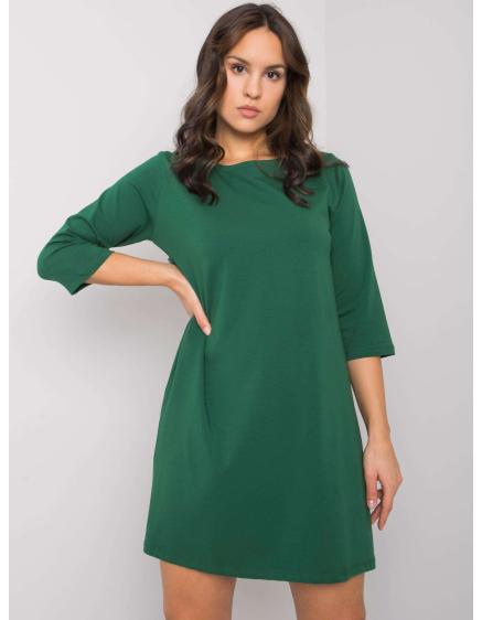 Dámske čipkované šaty Jamelia RUE PARIS Dark Green