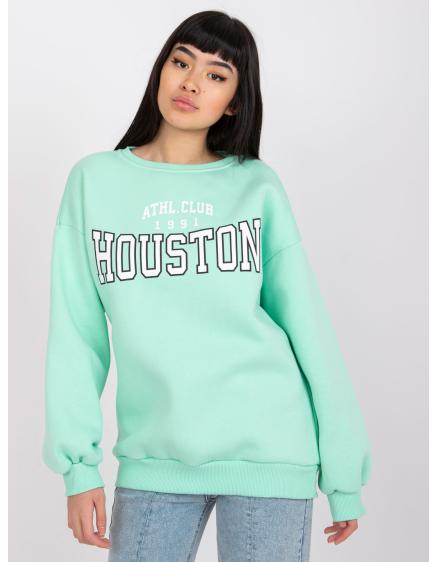 Dámska mikina s potlačou LOS ANGELES mint green