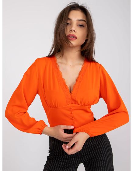 Dámska blúzka s voľnými rukávmi AGATHE oranžová