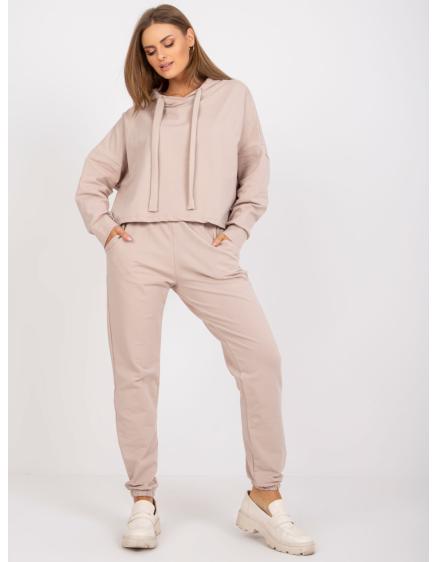 Dámsky set s kapucňou HOIA beige