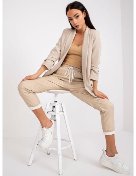 Dámské sako s 3/4 rukávy Adela světle béžové