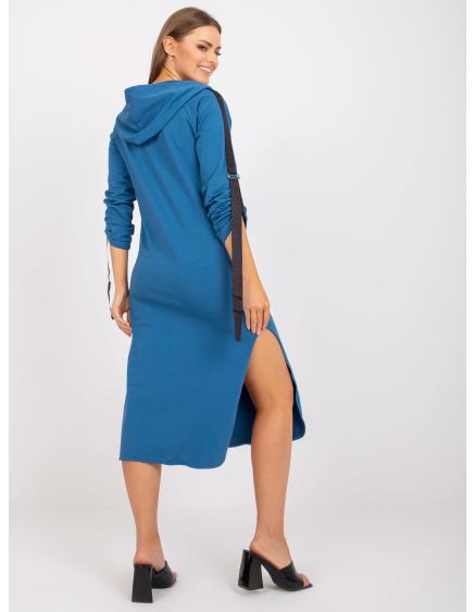 Dámska mikina s dlhým rukávom a kapucňou LOLA dark blue