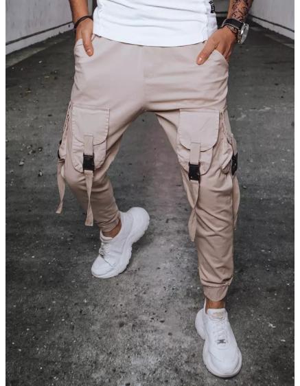 Pánské jogger kalhoty MODERN světle béžové