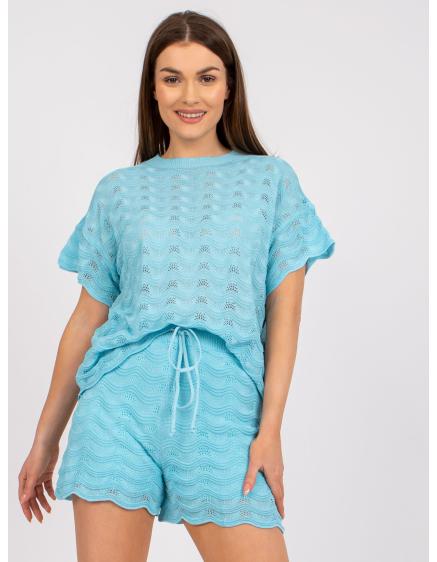 Dámsky set s krátkym rukávom SHORTY blue