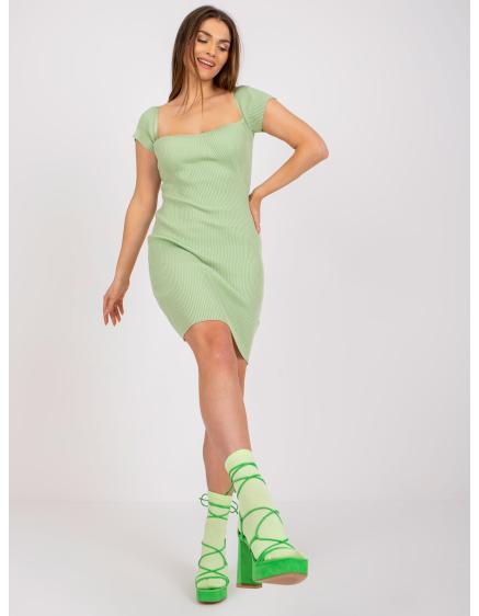 Dámske šaty s krátkym rukávom APRIL green