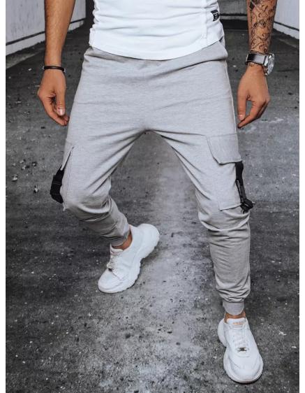 Pánské joggers tepláky PIRA světle šedé