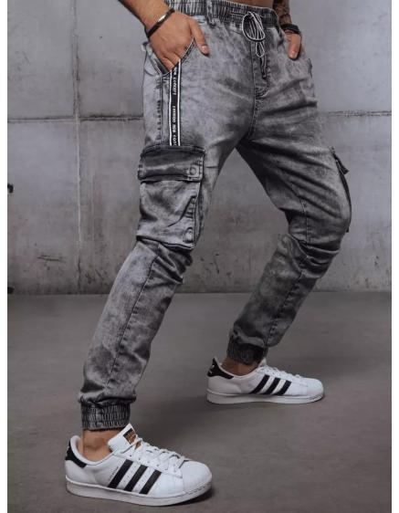 Pánské kalhoty joggers OLAF šedé