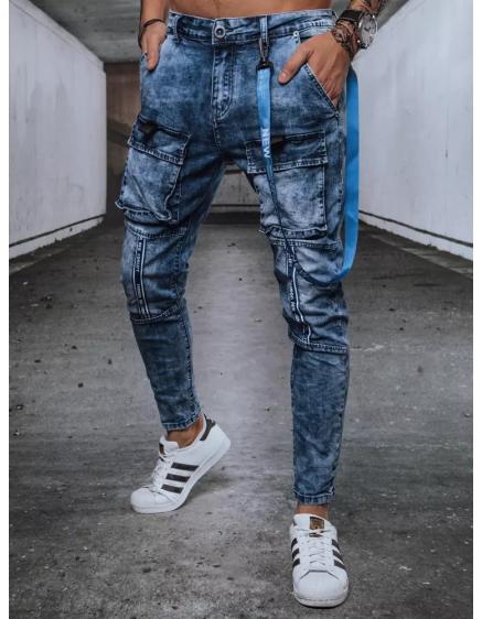 Pánské kalhoty joggers FIA světle modré