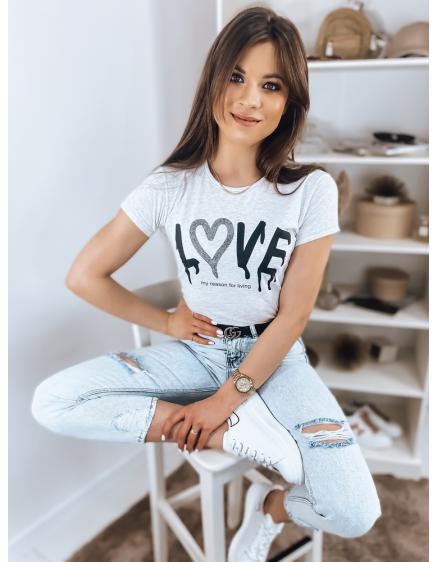 Dámske tričko REASON svetlo šedé