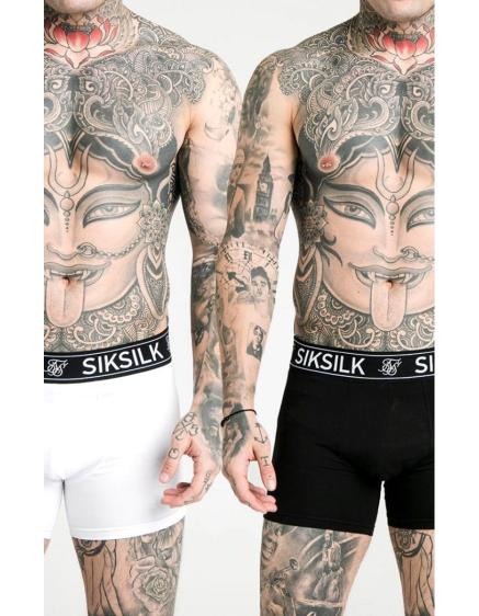 SIKSILK Pack) (2 Shorts Boxer SikSilk