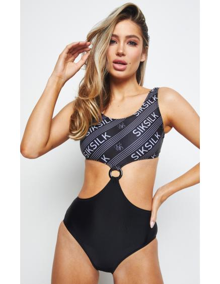 SIKSILK SWIMSUIT OUT CUT PRINTED