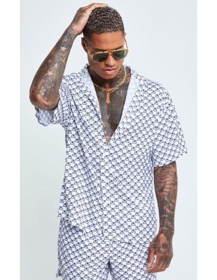 SIKSILK SHIRT RESORT MONOGRAM