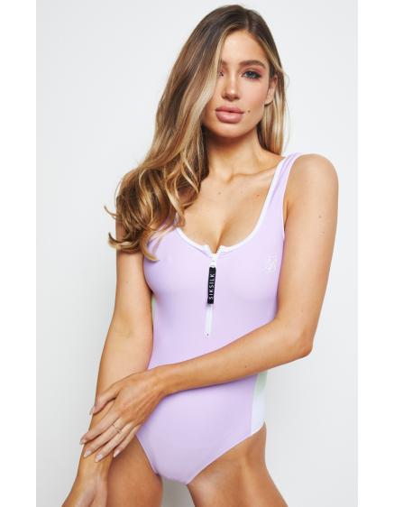 SIKSILK SWIMSUIT BLOCK COLOUR