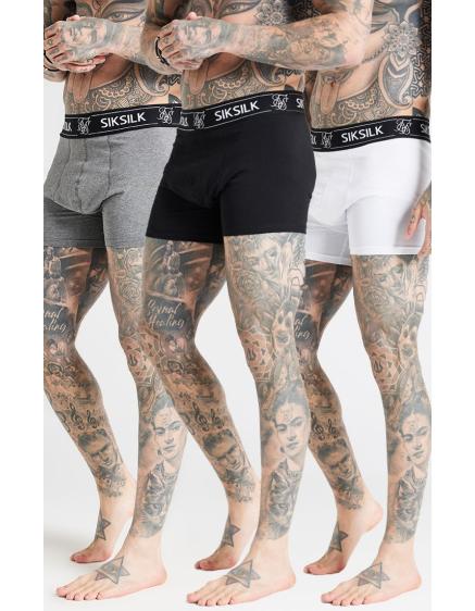 SIKSILK CORE 3) OF (PACK BOXERS