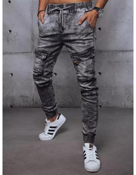 Pánské joggers kalhoty DARK světle šedé