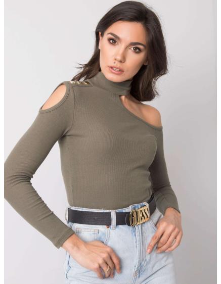 Női blúz Aubrey OCH BELLA khaki