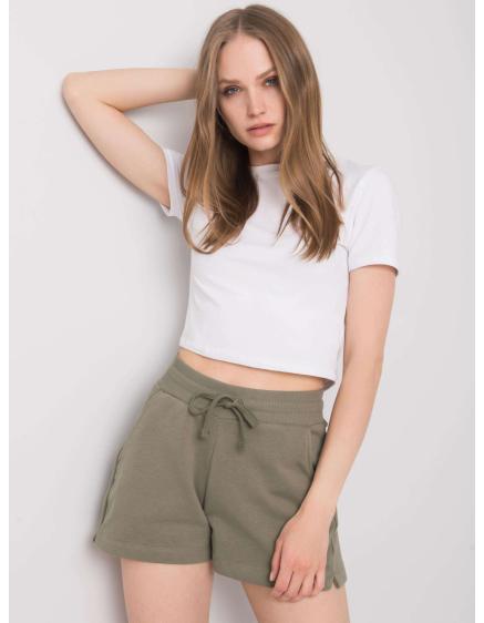 Dámske bavlnené šortky Anastasie FOR FITNESS khaki