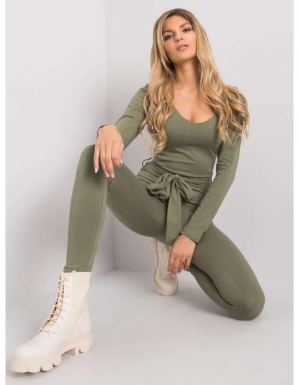 Női overall övvel ALORA khaki színben