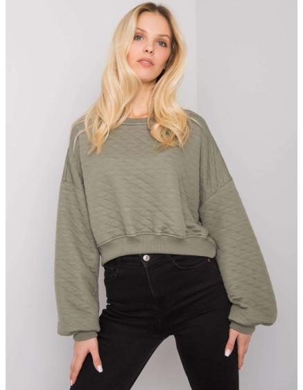 Dámska prešívaná mikina CRYSTAL khaki