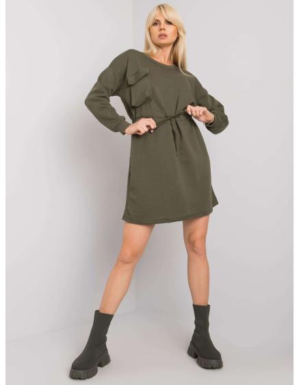 Dámske oversized šaty Kelbi RUE PARIS khaki
